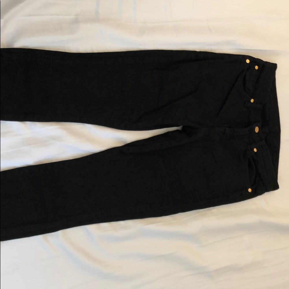 7 For All Man Kind Black Skinny Jeans
